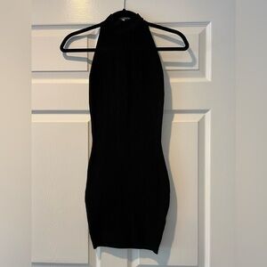 Olivaceous black ribbed dress size XS